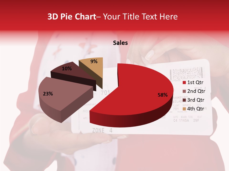 Service Confident Lady PowerPoint Template