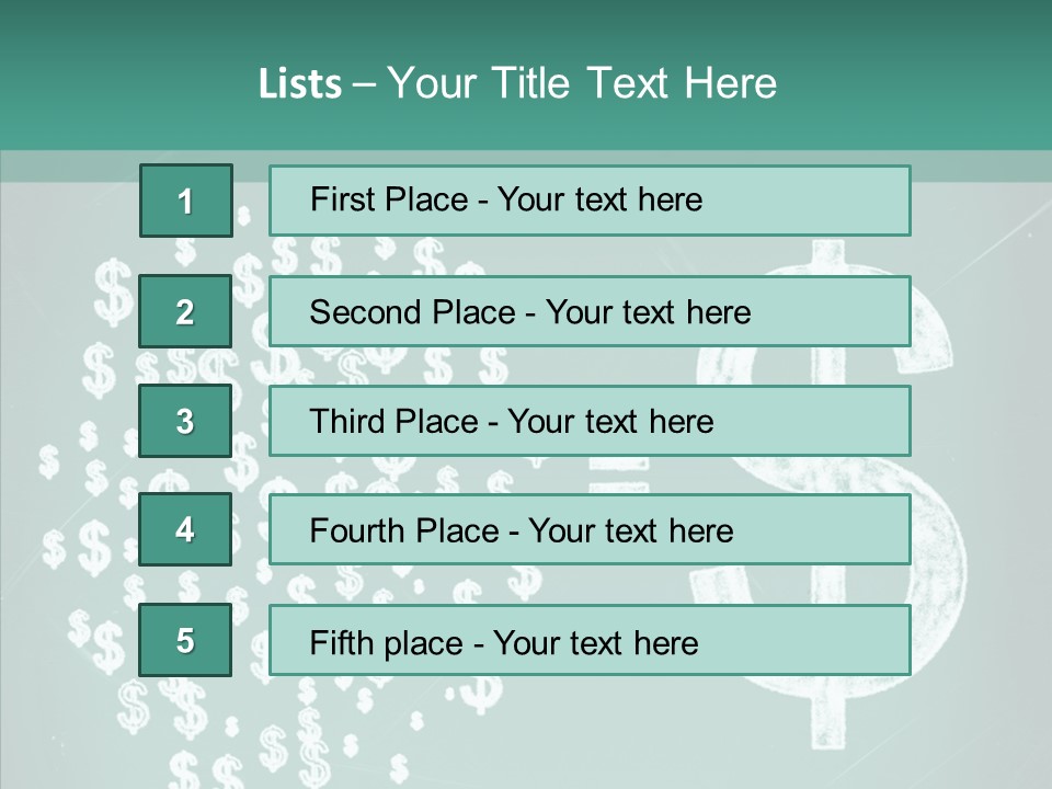 Savings Used Stock PowerPoint Template