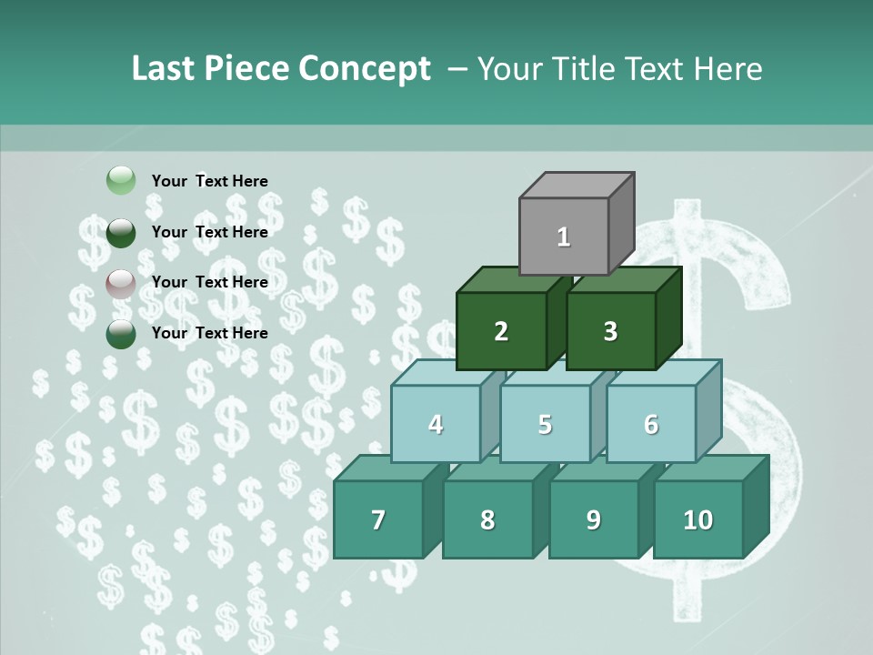 Savings Used Stock PowerPoint Template
