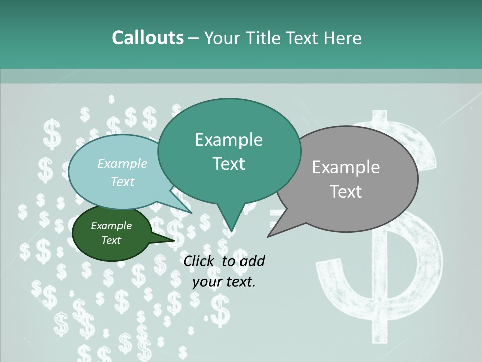 Savings Used Stock PowerPoint Template