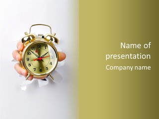 Alarm Vintage Alarm-Clock PowerPoint Template