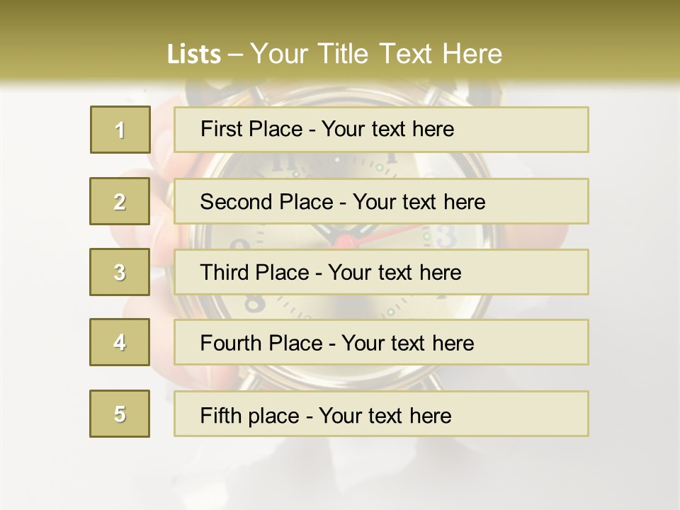 Alarm Vintage Alarm-Clock PowerPoint Template