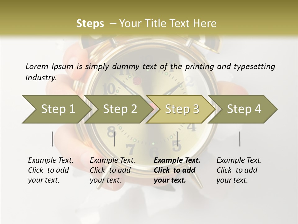 Alarm Vintage Alarm-Clock PowerPoint Template
