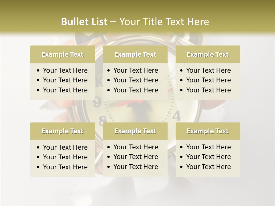 Alarm Vintage Alarm-Clock PowerPoint Template