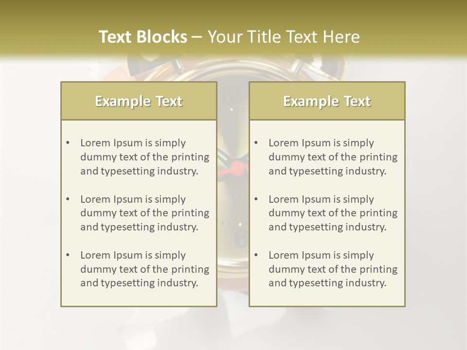 Alarm Vintage Alarm-Clock PowerPoint Template