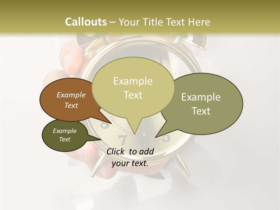 Alarm Vintage Alarm-Clock PowerPoint Template
