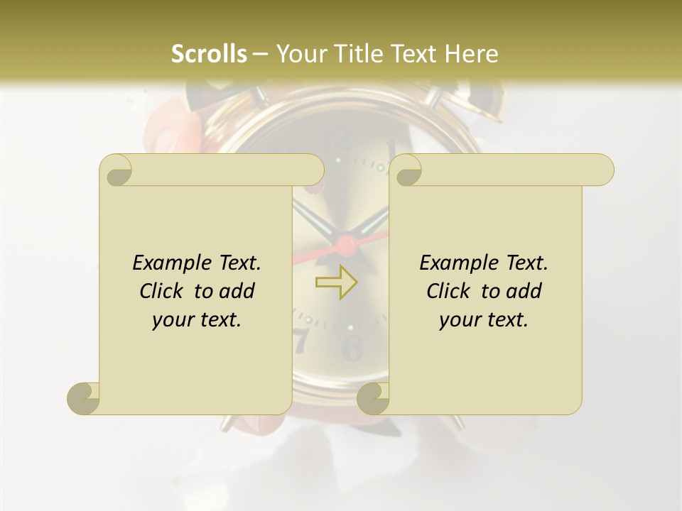Alarm Vintage Alarm-Clock PowerPoint Template
