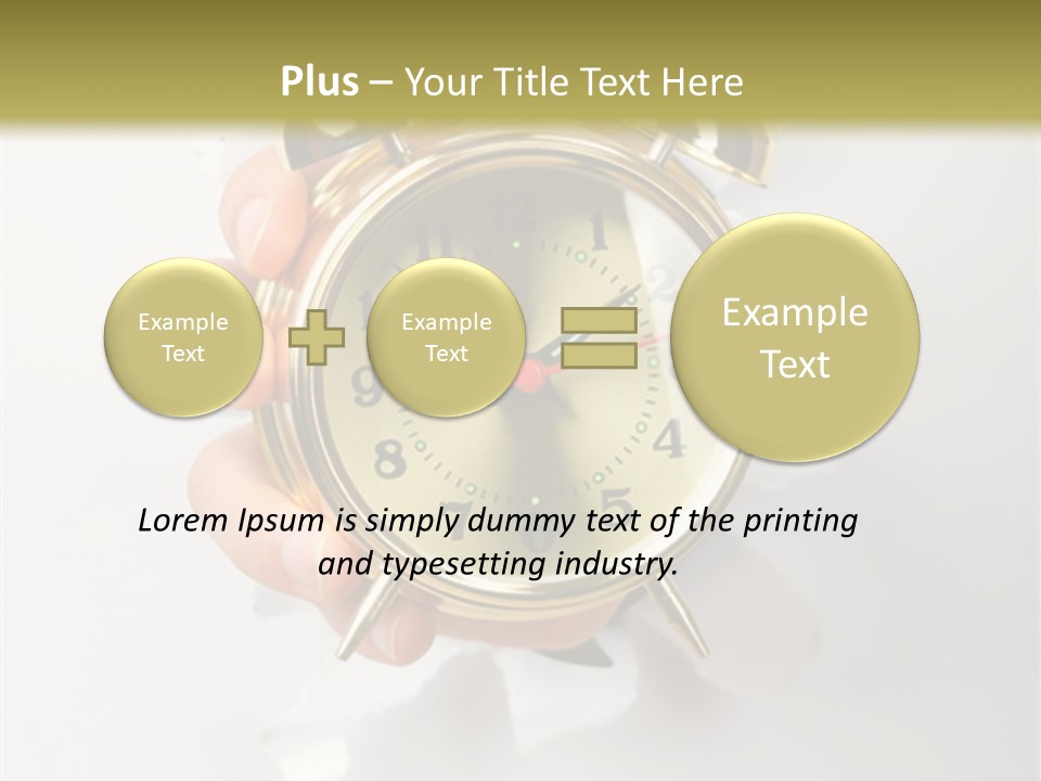 Alarm Vintage Alarm-Clock PowerPoint Template