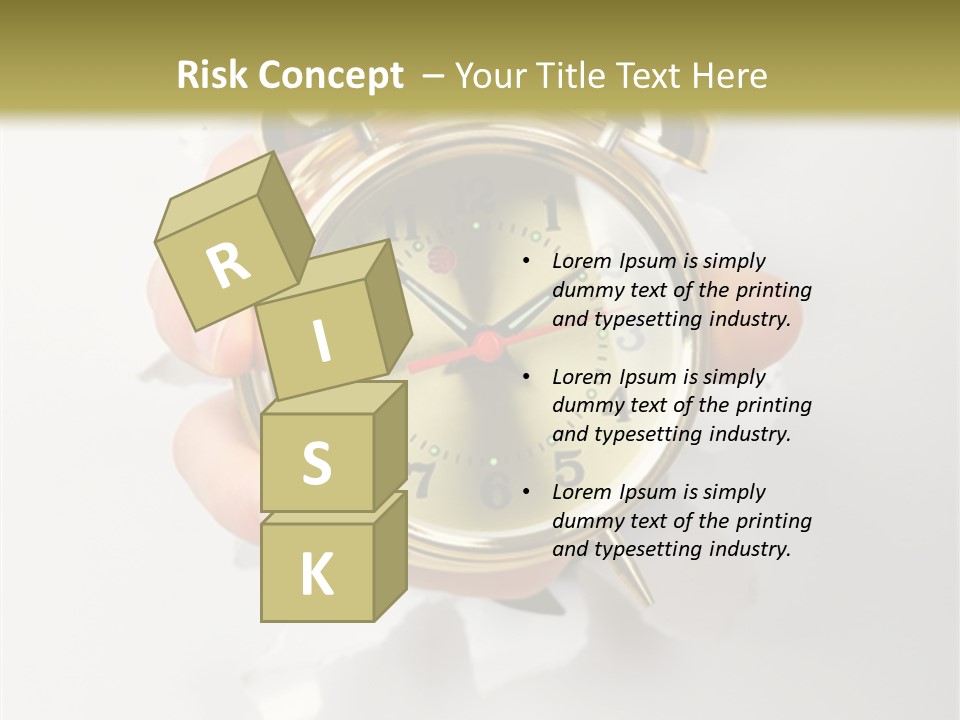 Alarm Vintage Alarm-Clock PowerPoint Template