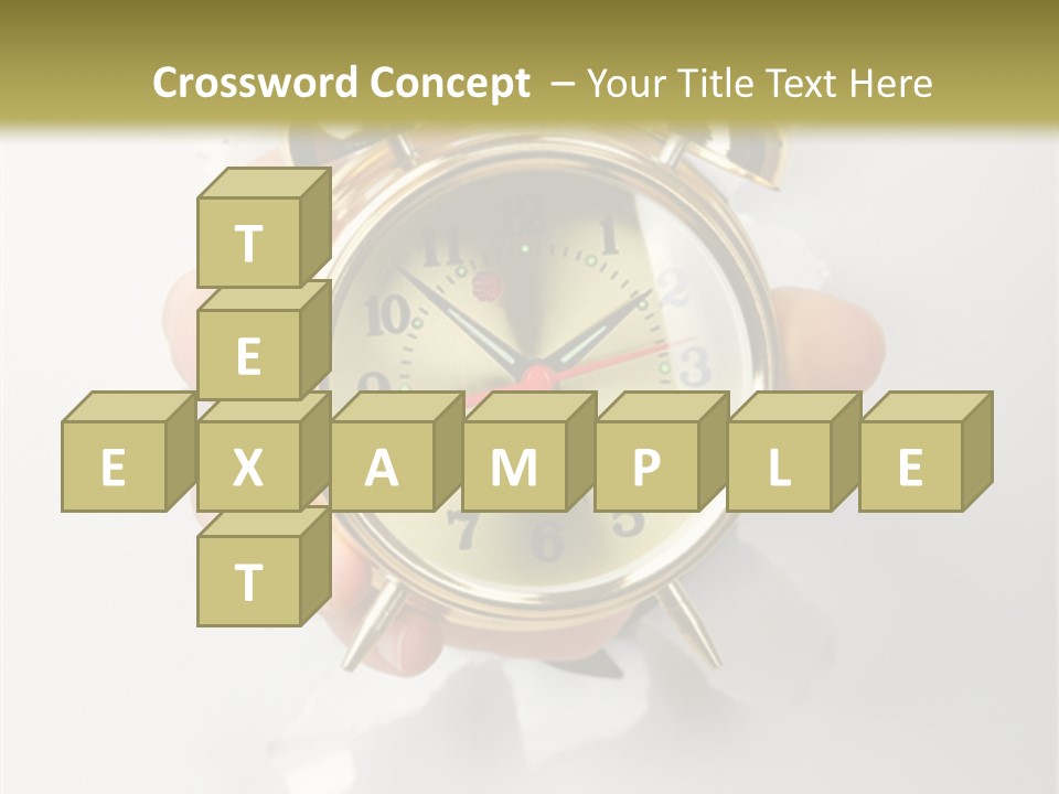 Alarm Vintage Alarm-Clock PowerPoint Template