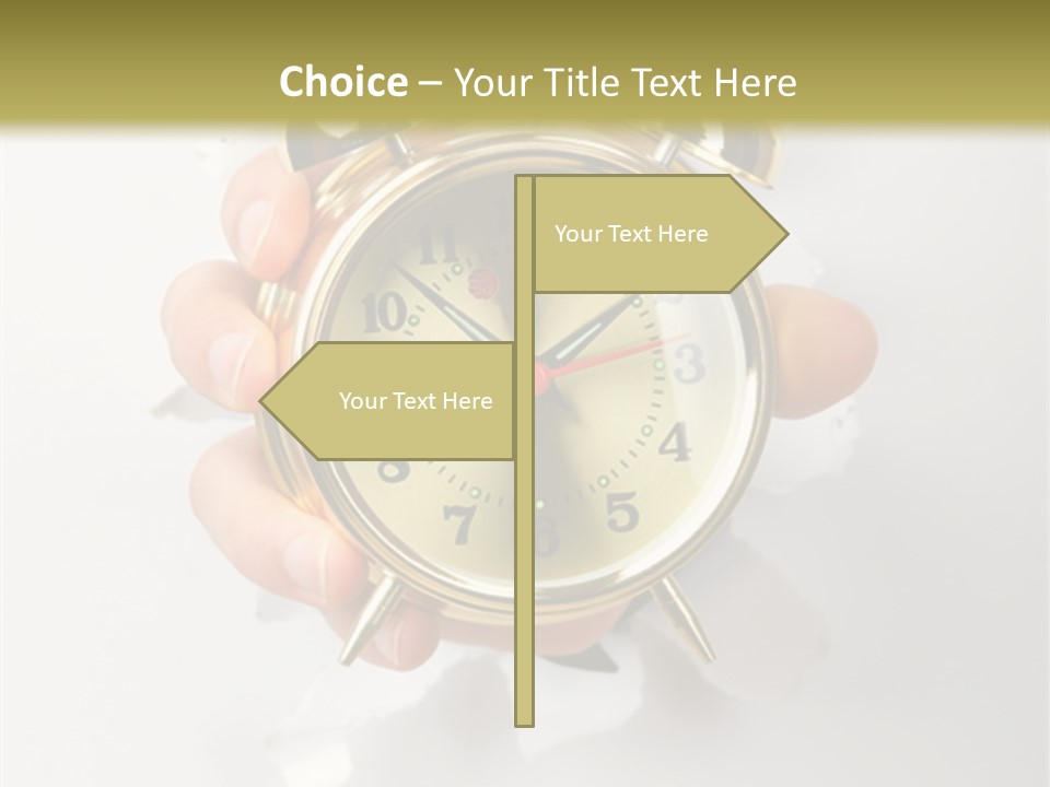 Alarm Vintage Alarm-Clock PowerPoint Template