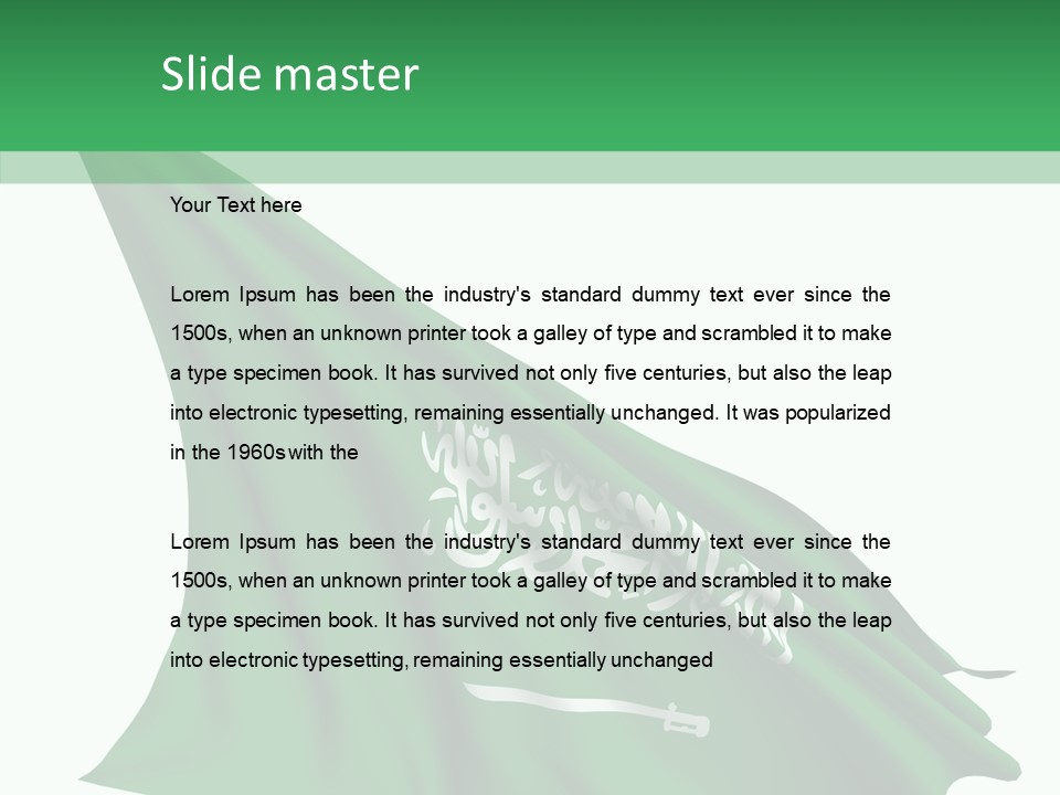 Color Majestic Object PowerPoint Template