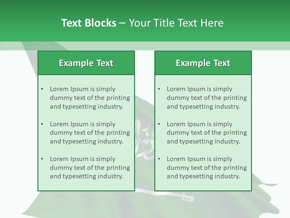 Color Majestic Object PowerPoint Template