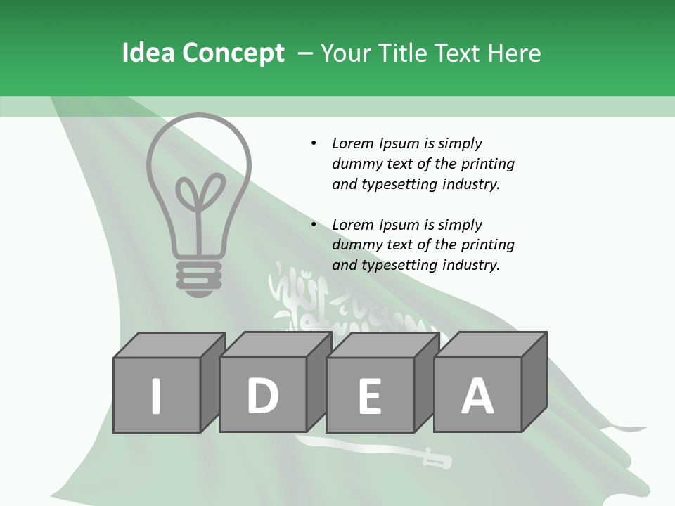 Color Majestic Object PowerPoint Template