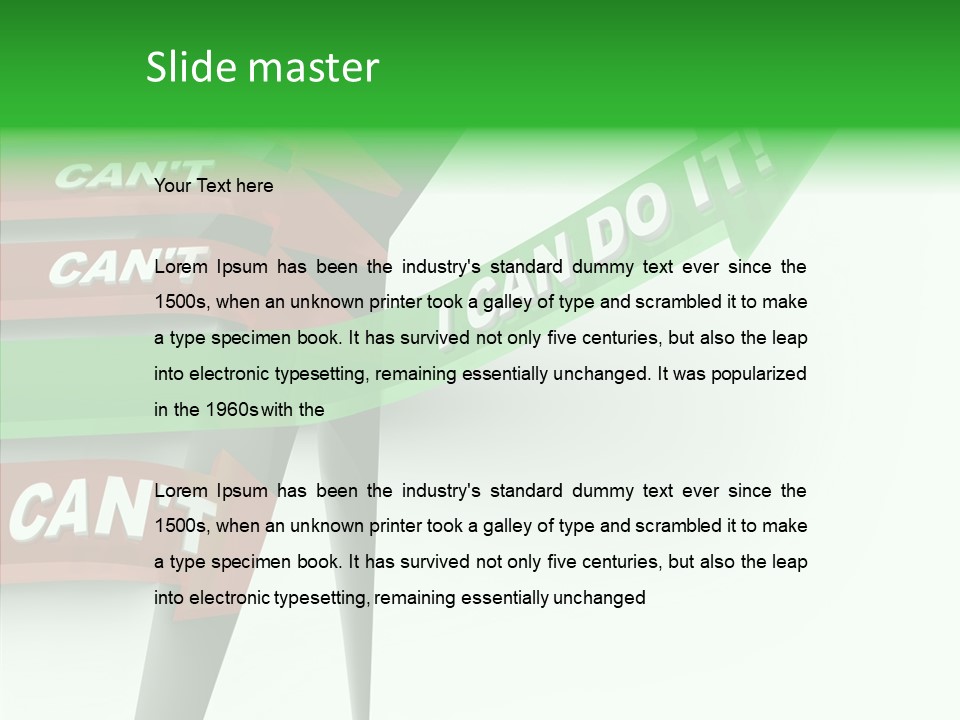 Hurdle Effort Compete PowerPoint Template