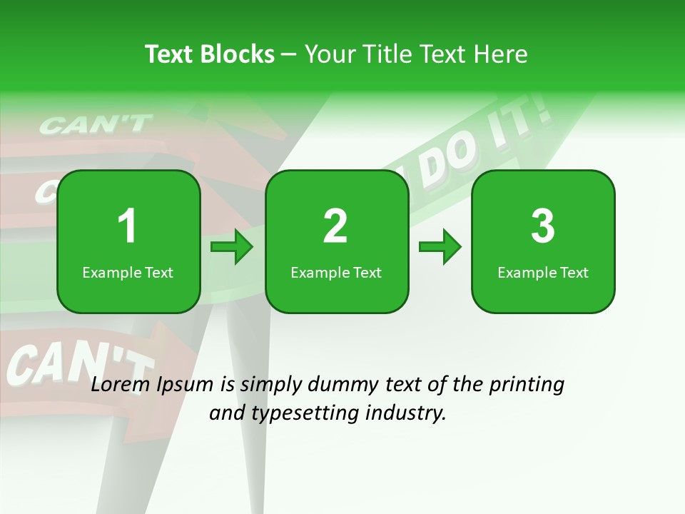 Hurdle Effort Compete PowerPoint Template