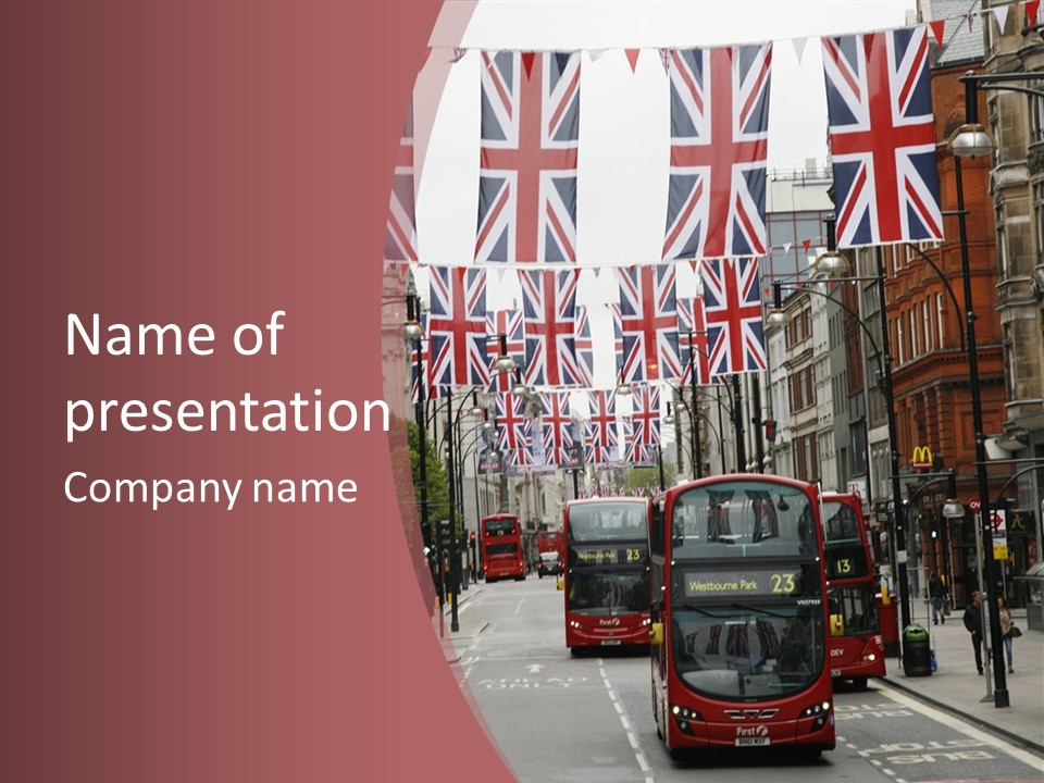 City  English PowerPoint Template