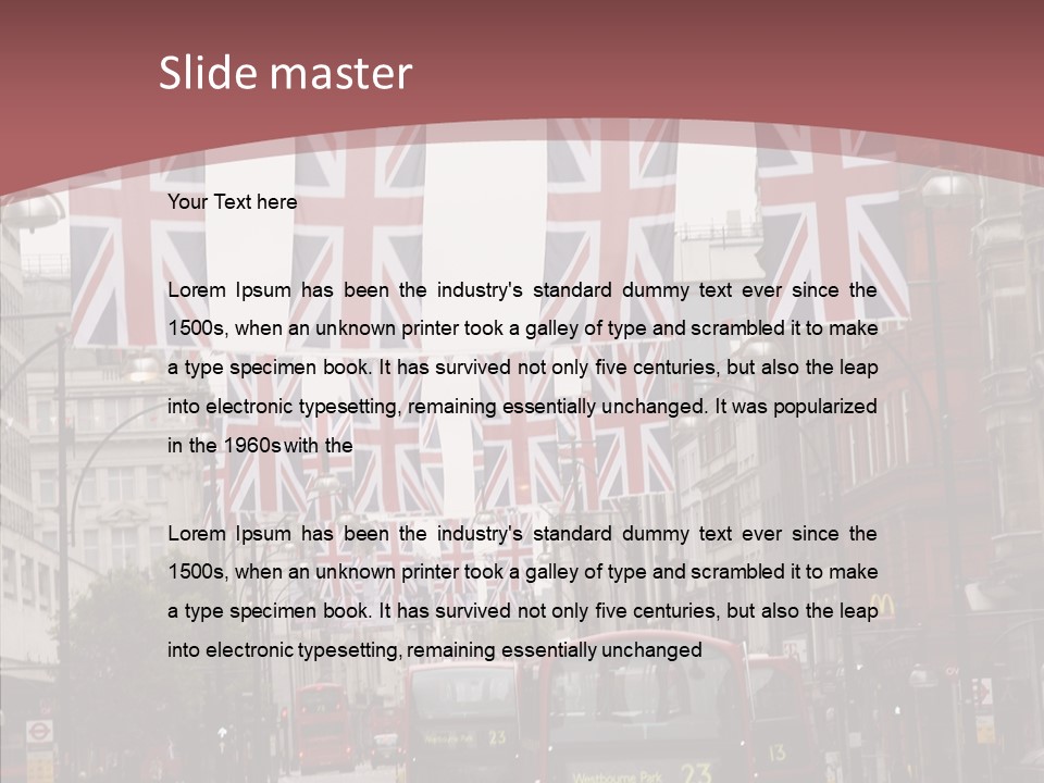 City  English PowerPoint Template