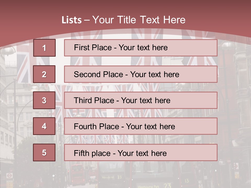 City  English PowerPoint Template