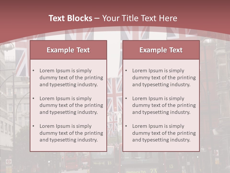 City  English PowerPoint Template