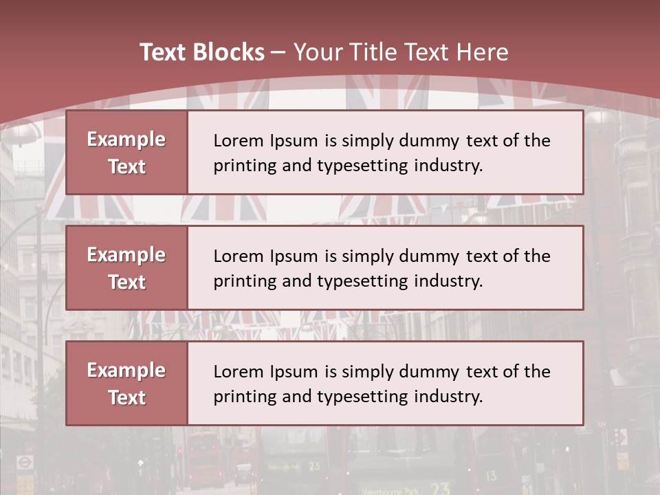 City  English PowerPoint Template