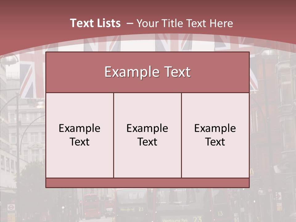 City  English PowerPoint Template
