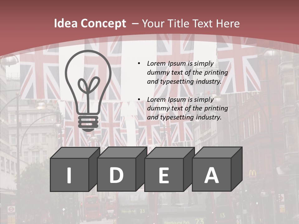 City  English PowerPoint Template