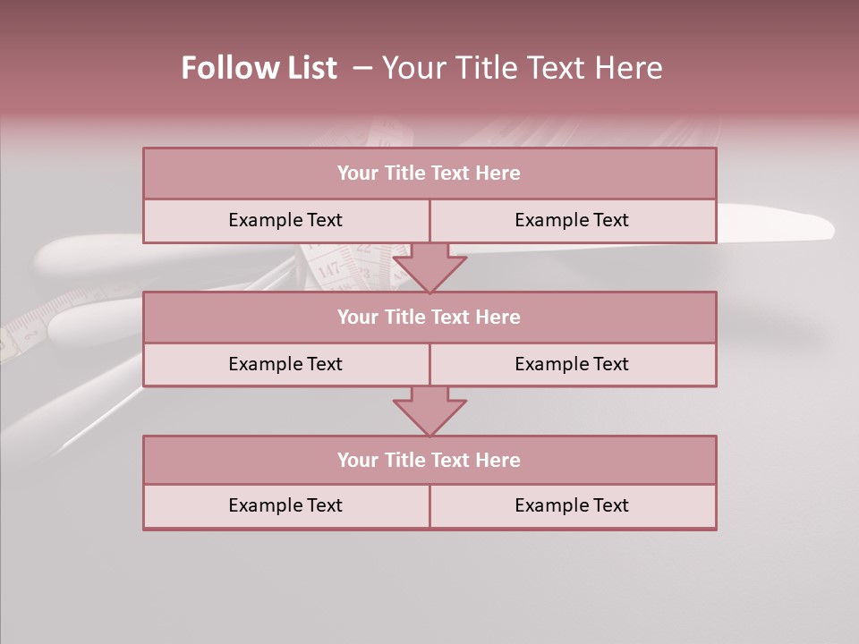 Healthy Lifestyle Table Knife Silver PowerPoint Template