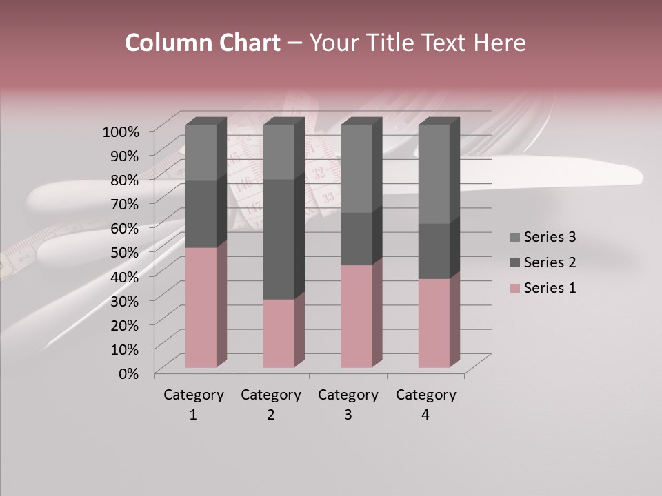 Healthy Lifestyle Table Knife Silver PowerPoint Template