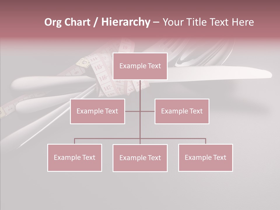 Healthy Lifestyle Table Knife Silver PowerPoint Template