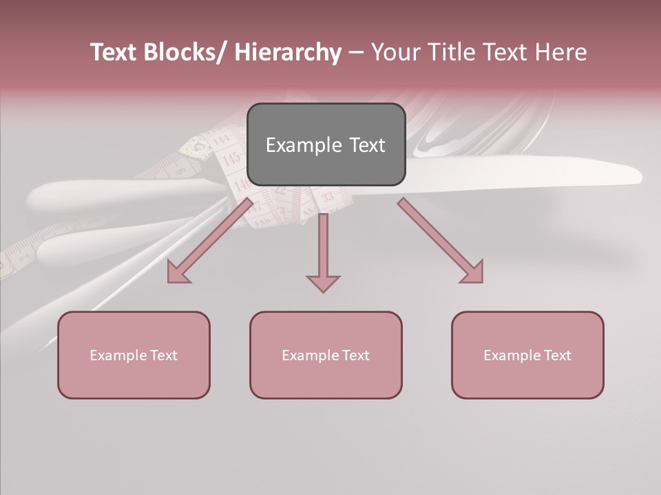 Healthy Lifestyle Table Knife Silver PowerPoint Template