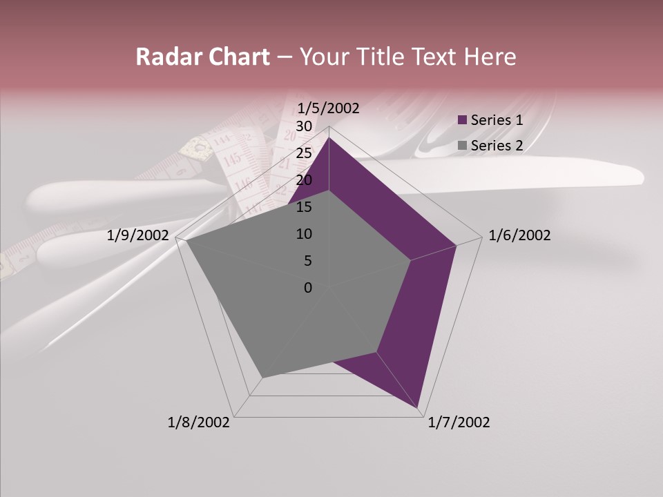 Healthy Lifestyle Table Knife Silver PowerPoint Template