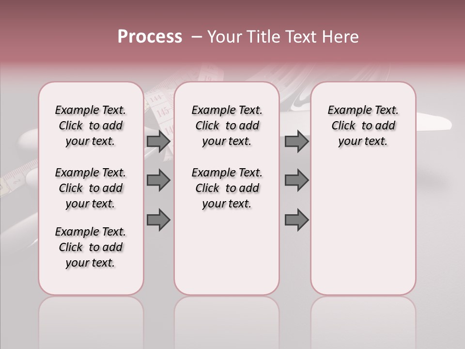 Healthy Lifestyle Table Knife Silver PowerPoint Template