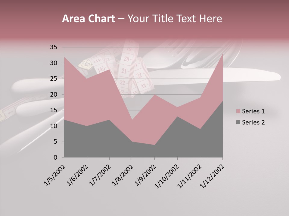 Healthy Lifestyle Table Knife Silver PowerPoint Template