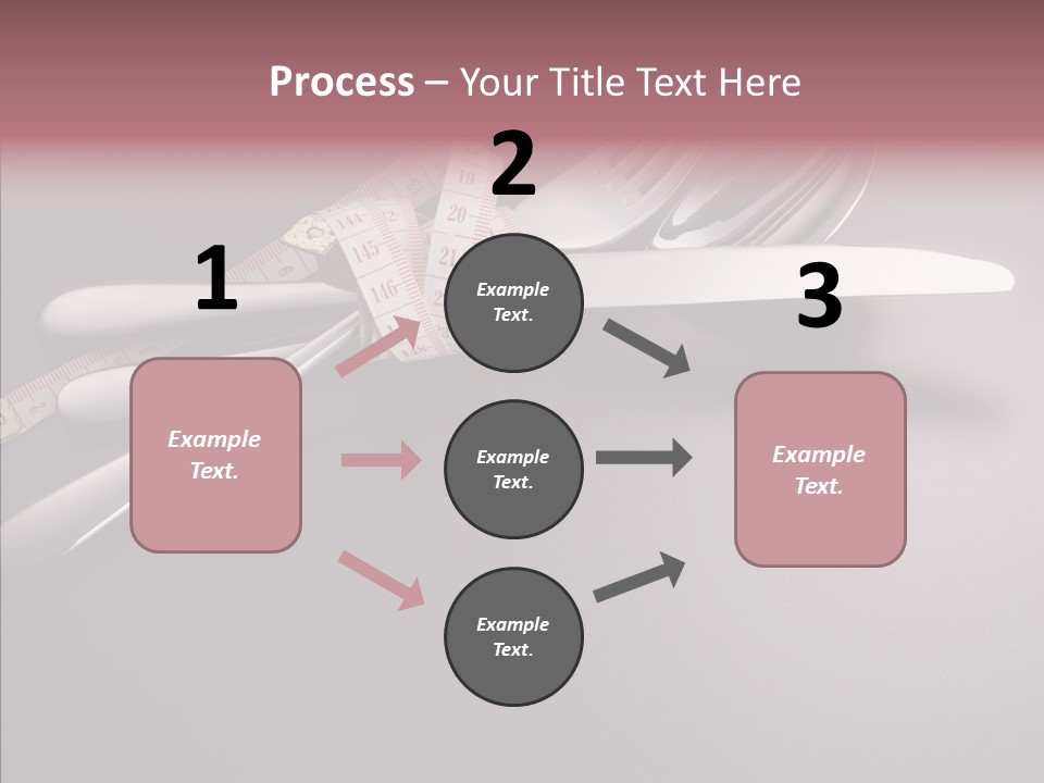 Healthy Lifestyle Table Knife Silver PowerPoint Template