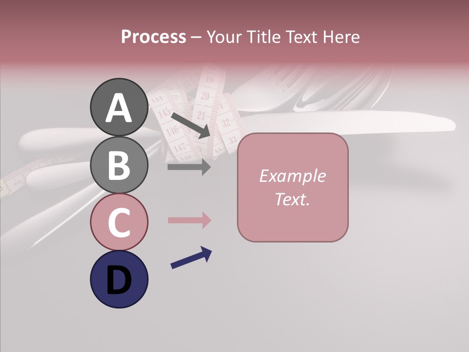 Healthy Lifestyle Table Knife Silver PowerPoint Template