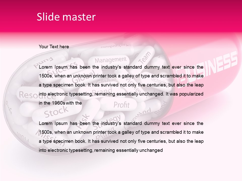 Symbol Treatment Medical PowerPoint Template