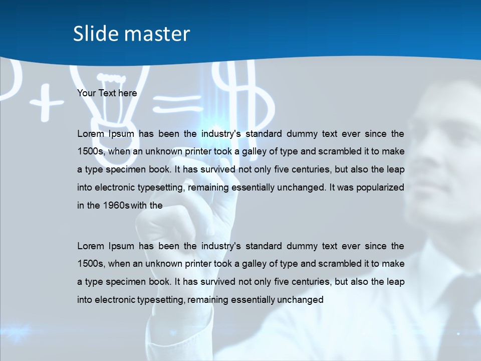 Solution Drawing Dollar PowerPoint Template