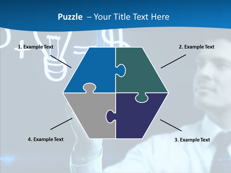 Solution Drawing Dollar PowerPoint Template