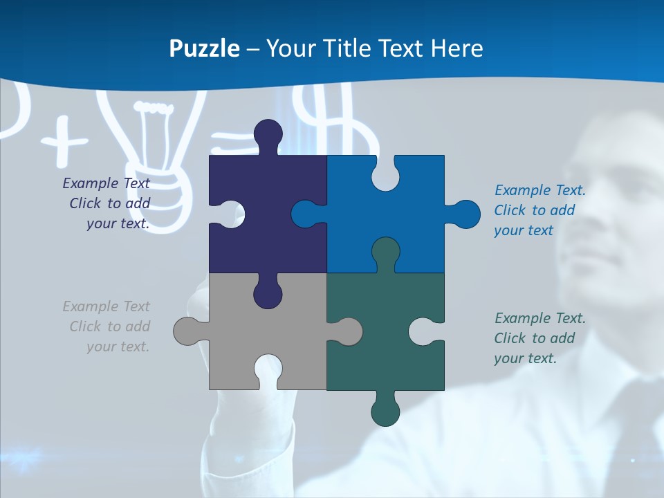 Solution Drawing Dollar PowerPoint Template
