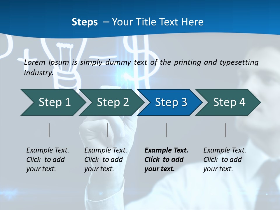 Solution Drawing Dollar PowerPoint Template