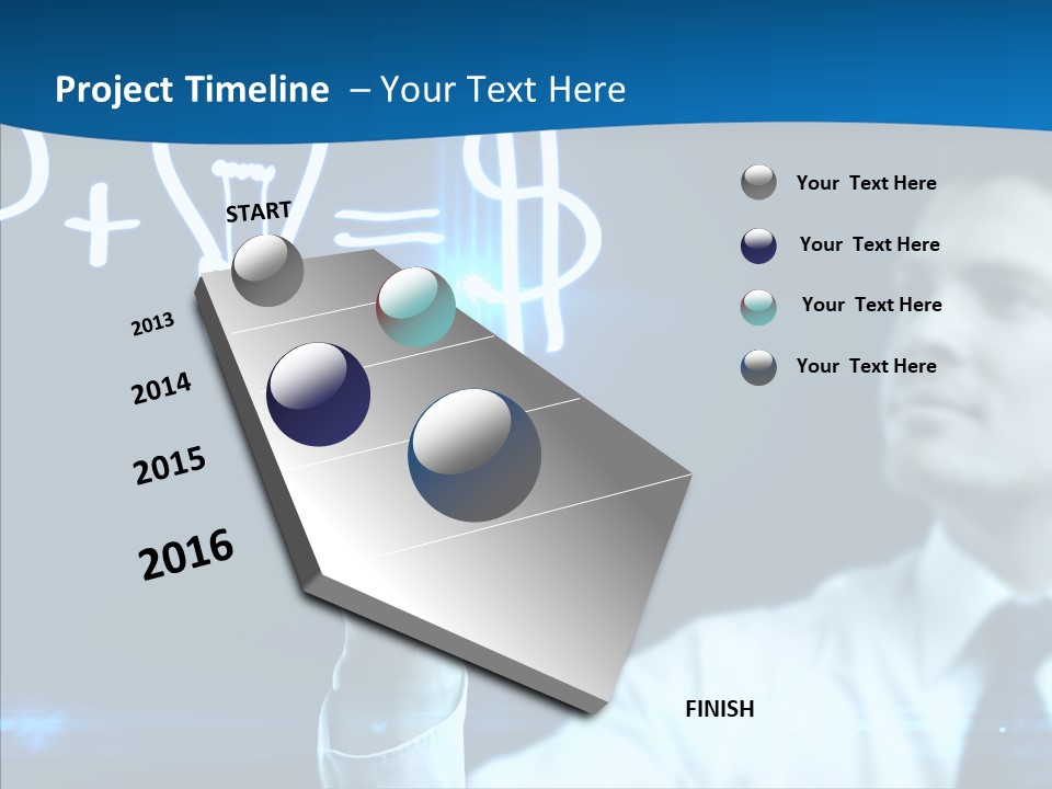 Solution Drawing Dollar PowerPoint Template