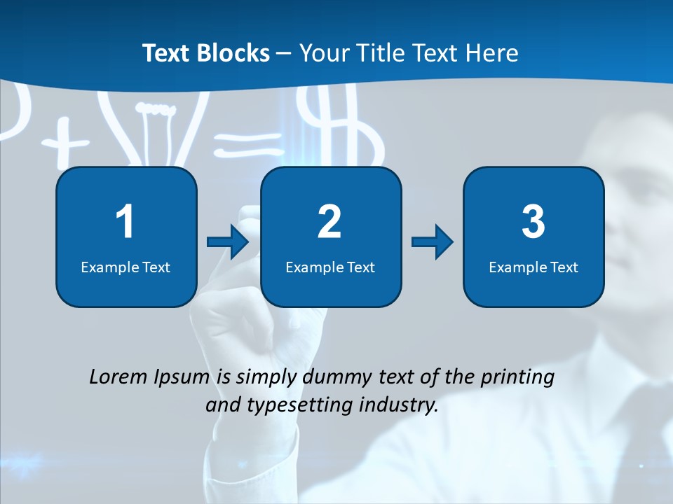 Solution Drawing Dollar PowerPoint Template