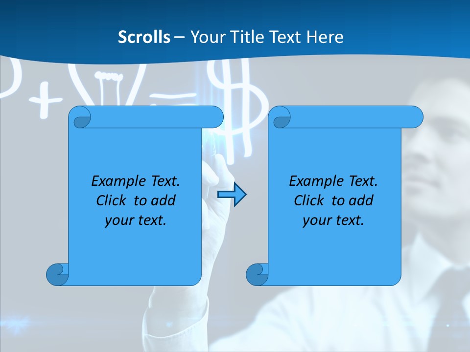 Solution Drawing Dollar PowerPoint Template
