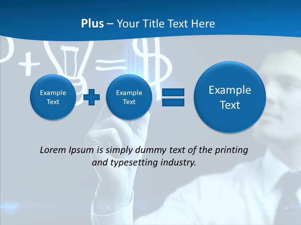 Solution Drawing Dollar PowerPoint Template