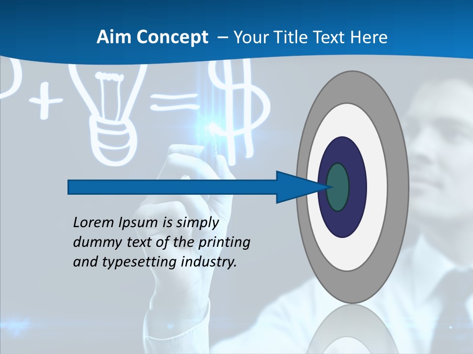 Solution Drawing Dollar PowerPoint Template
