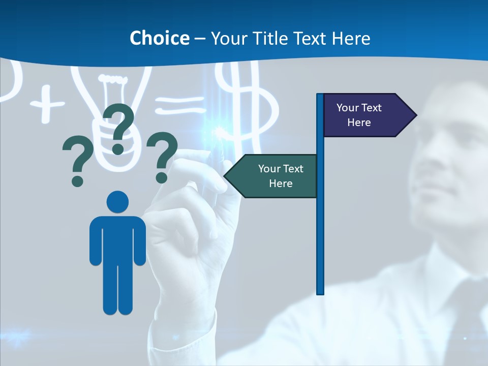 Solution Drawing Dollar PowerPoint Template