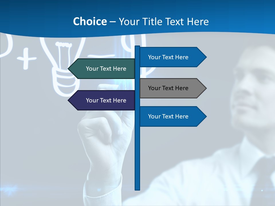 Solution Drawing Dollar PowerPoint Template