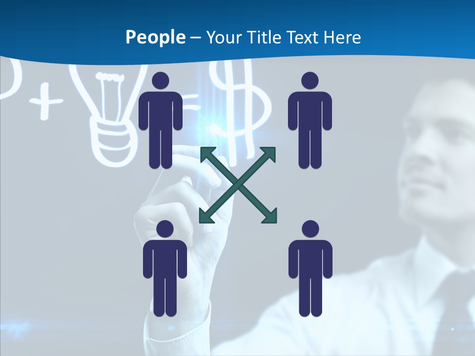 Solution Drawing Dollar PowerPoint Template