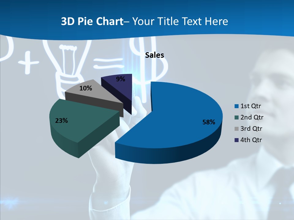 Solution Drawing Dollar PowerPoint Template